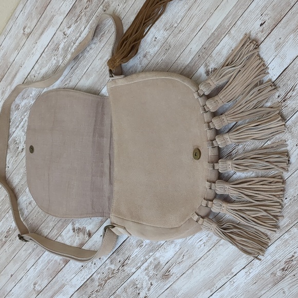 Spell Zephyr Fringe Suede Patchwork Bag - Picture 13 of 17